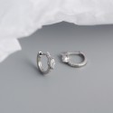 Sparkling Marquise Rhinestone Hoop Earrings - MLYH369