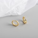 Sparkling Pave Rhinestone Hoop Earrings - MLYH372