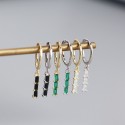 Sparkling Bamboo Dangle Earrings - MLYH375