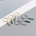 Sparkling Bamboo Dangle Earrings - MLYH375