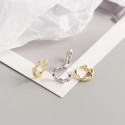 Elegant Marquise Gemstones Hoop Earrings - MLYH380