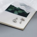 Sparkling Crown Stud Earrings - MLYH381