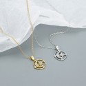 Moon and Eight Awn Star Necklace - MLYH383