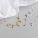 Sparkling Rhomboid Gemstone Necklace - MLYH384