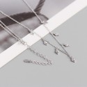 Sparkling Rhomboid Gemstone Necklace - MLYH384