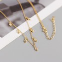 Sparkling Rhomboid Gemstone Necklace - MLYH384