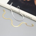 Flat Snake Chain Bracelet - MLYH386