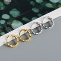 Vintage Watch Strap Hoop Earrings - MLYH388