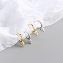 Punk Pave Rivet Hoop Earrings - MLYH403