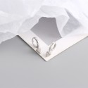 Punk Pave Rivet Hoop Earrings - MLYH403