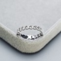 Pave Hollow Heart to Heart Ring - MLYH406