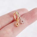 Minimalist Pave Star Dangle Earrings - MLYH410