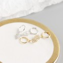 Sweet Pave Leaf Dangle Earrings - MLYH415