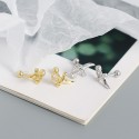 Elegant Pave Dagger Stud Earrings - MLYH417