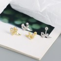Elegant Pave Dagger Stud Earrings - MLYH417