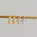 Elegant Beads and Cross Hoop Earrings - MLYH421