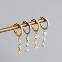 Elegant Tassel Gemstone Dangle Earrings - MLYH422