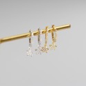 Statement Pave Star Dangle Earrings - MLYH428