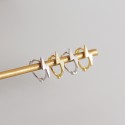 Minimalist Glossy Lightning Hoop Earrings - MLYH431