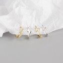 Minimalist Glossy Lightning Hoop Earrings - MLYH431