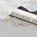 Minimalist Glossy Lightning Hoop Earrings - MLYH431
