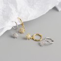 Sparkling Pave Sun Dangle Earrings - MLYH437