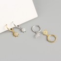 Sparkling Pave Sun Dangle Earrings - MLYH437