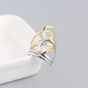Wrapped Double Layer Open Ring - MLYH439