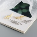 Pave Angels Wing Hoop Earrings - MLYH442