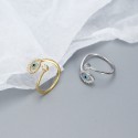 Sweet Turquoise Evil Eye Open Ring - MLYH445