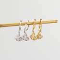 Elegant Pave Seashell Dangle Earrings - MLYH447