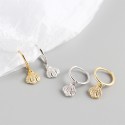 Elegant Pave Seashell Dangle Earrings - MLYH447