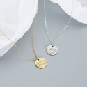 Pave Evil Eye Pattern Necklace - MLYH451