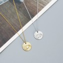Pave Evil Eye Pattern Necklace - MLYH451