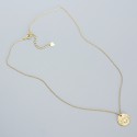 Pave Evil Eye Pattern Necklace - MLYH451