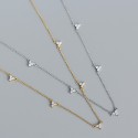 Sparkling Three Leaf Clover Necklace - MLYH455