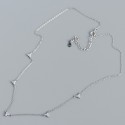 Sparkling Three Leaf Clover Necklace - MLYH455