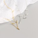 Pave Nail Shaped Necklace - MLYH456
