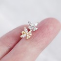 Sparkling Butterfly Stud Earrings - MLYH461