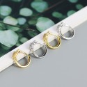 Elegant Pave Butterfly Hoop Earrings - MLYH462