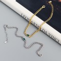 Minimalist Rectangular Gemstone Bracelet - MLYH463