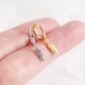 Elegant Feather Dangle Earrings - MLYH464