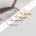 Elegant Feather Dangle Earrings - MLYH464