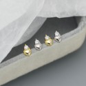 Minimalist Glossy Heart Stud Earrings - MLYH469