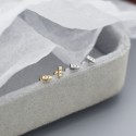 Minimalist Straight Gems Row Stud Earrings - MLYH472