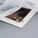 Minimalist Straight Gems Row Stud Earrings - MLYH472