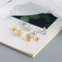 Elegant Fleury Cross Stud Earrings - MLYH474
