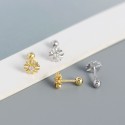 Elegant Fleury Cross Stud Earrings - MLYH474