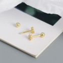 Sweet Three Leaf Clover Stud Earrings - MLYH475