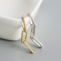 Tassel Pave Linked Dangle Earrings - MLYH479